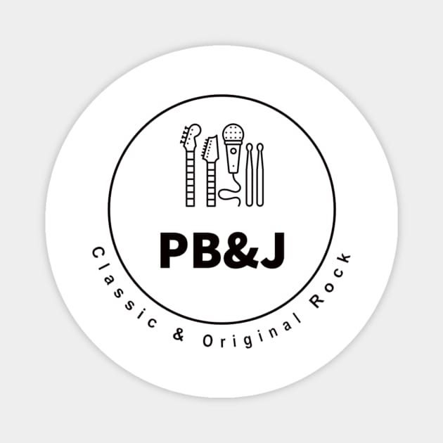 PB&J Logo BLK Magnet by ConiglioCat